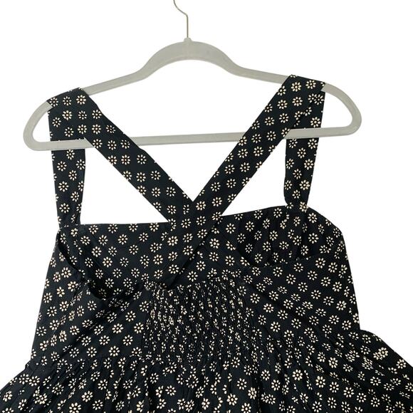 J.Crew Squareneck Poplin Midi Dress in Block Print Size 14 NWT CJ525 - Picture 3 of 7